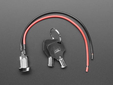 Adafruit On Off Round Key Lock 12 mm Diameter Adafruit 5927