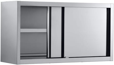 Professionele Wandkast met Schuifdeuren | 140cm breed | Combisteel | 7452.0058 | Horeca
