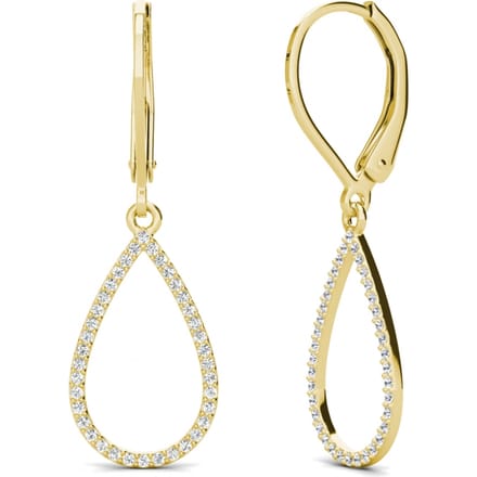 Laelia Dangling Hoop Earrings - Oostenrijks kristal