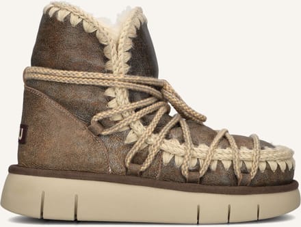 Mou Bounce Boot Scoubidoo Lace Sp Boots Dames - Bruin - Maat 37