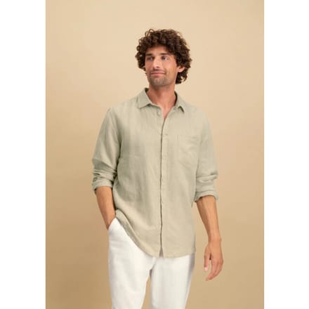 Circle of Trust Jared ls shirt hs25-40-6911 coastal beige