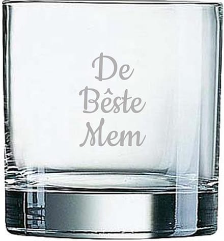 Gegraveerde Whiskeyglas 38cl De Bêste Mem