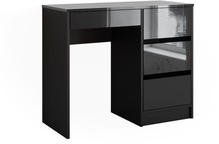 Vicco Sherry Bureau – 90 x 40 cm met lades Antraciet Hoogglans