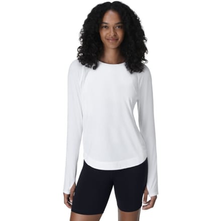 Sweaty Betty Breathe Easy Mesh Long Sleeve Top WIT - Maat S