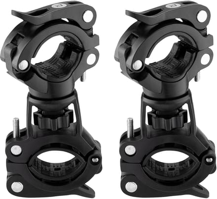 360° Rotatable Fietslamp Houder voor Stuur met Diameter 20-35mm