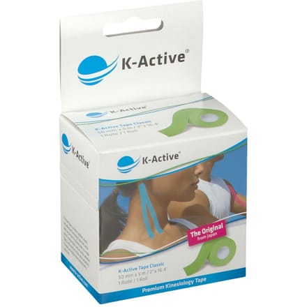 NAQI® K-Active Tape Classic 5cmx5m Groen 1 Verband