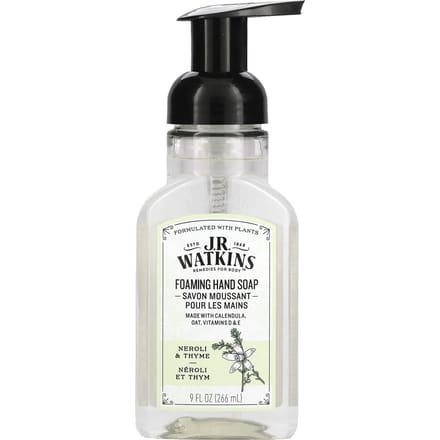 J R Watkins, Schuimende Handzeep, Neroli en Tijm, 9 fl oz (266 ml) white