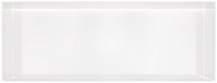 Hotbath &More BOX080FL inbouwnis 30x80x10cm zonder frame met verlichting mat wit