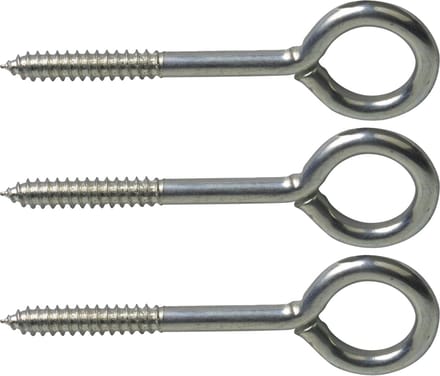 AMIG Schroefogen - 75x - staal - 30 mm - zilver - DHZ ijzerwaren - bevestigingsmaterialen - A merk