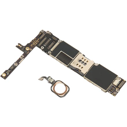 Ontgrendeld Logic Hoofdbord Moederbord met Touch ID Vingerafdruk Touchpad Telefoon Hoofdbord 16GB black