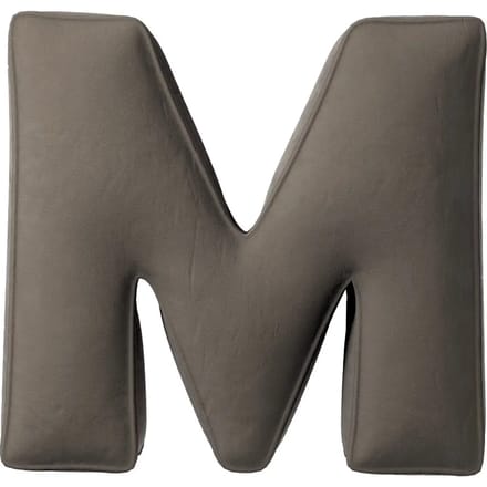Kussen letter m Yellow Tipi Posh Velvet