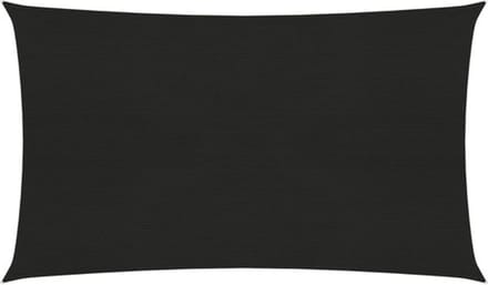 vidaXL - Zonnezeil - 160 - g/m² - 4x7 - m - HDPE - zwart