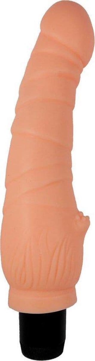 Power Escorts - Realistische vibrator - Net Echt - 21 cm - dia 3 - 4 cm - Beige