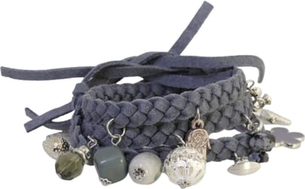 Behave - Wikkelarmband met kralen en hangers - Boho look