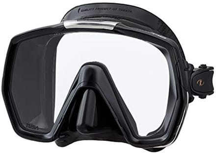 Duik- en snorkelmasker met groot gezichtsveld en verstelbare pasvorm