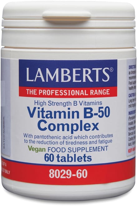 Lamberts Vitamine B50 Complex - 60 Tabletten - Vitaminen