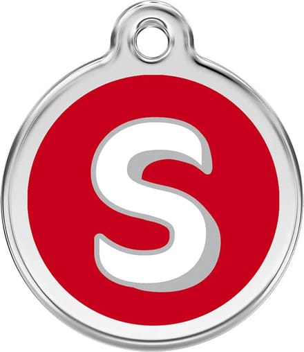 Red Dingo Hondenpenning 20 mm letter S