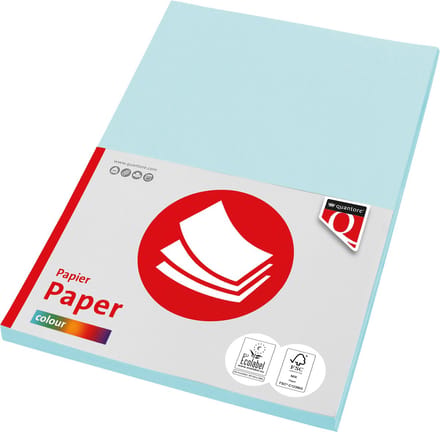 Kopieerpapier quantore col-50 a4 160gr lichtblauw | 10 stuks
