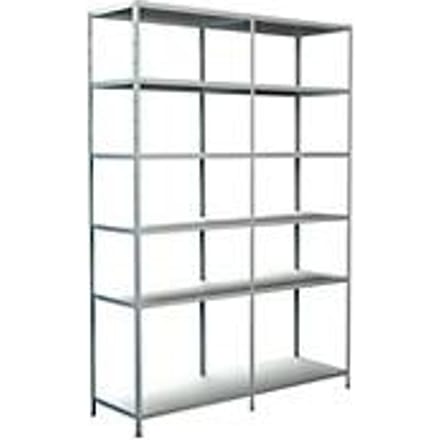 Legborden zonder grendels, H 2300 x B 1600 x D 500, wit