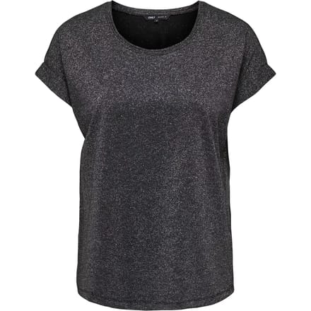 ONLY - ONLMOSTER GLITTER S/S TOP NOOS JRS Dames T-shirt