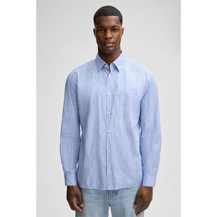 overhemd Charlie, blauw gestreept