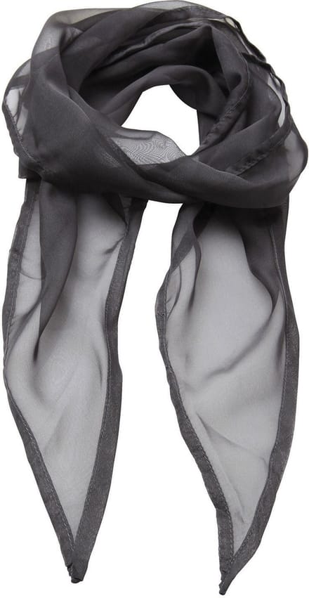 Premier Ladies Chiffon Scarf PR740 - Dark Grey - One size