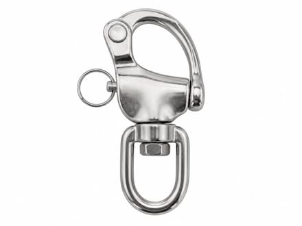 Quick Release Funtube Haak RVS - Draaibaar Oog 23 × 26 mm - 120 mm