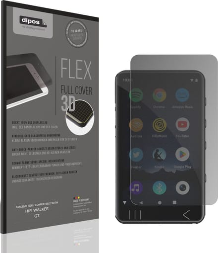 dipos FLEX – Matte Privacy Screenprotector geschikt voor HIFI WALKER G7 | Volledige Schermbescherming | Case-Friendly