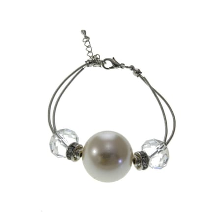 Behave - armband met grote parel - elegante stijl voor avondoutfit