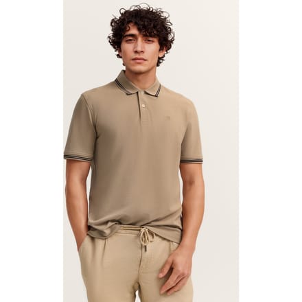 Bugatti Herren Polo Modern Fit van puur katoen