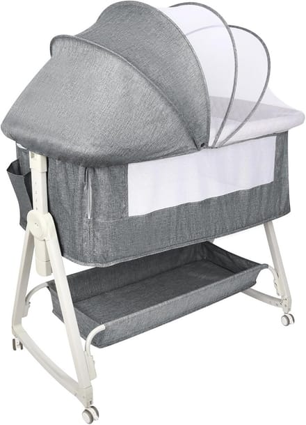 3-in-1 Babybedje met Matras: Reiswieg, Ledikant en Opbergmand