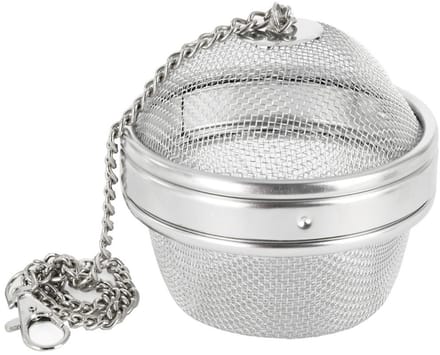 Orion RVS Specerijen en Kruiden Infuser Zeefmandje met Ketting 9 cm