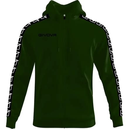 Sweatshirt capuchon met volledige rits Givova