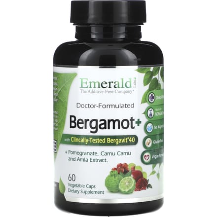 Emerald Laboratories, Bergamote+, 60 Capsules Végétales