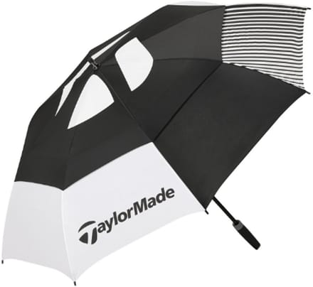 Taylormade Tour Double Canopy paraplu zwart/wit