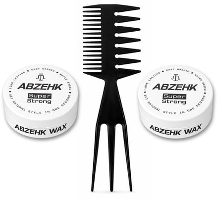 Haarwax - Super Strong - 150 ml - Abzehk - Met Styling Kam - Haarstylingtools
