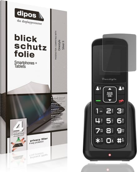dipos – Matte Privacy Screenprotector geschikt voor Onestyle Silver II | Anti-Spy Beschermfolie