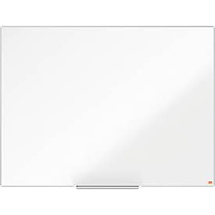 Nobo Impression Pro Magnetisch Whiteboard Staal Met Pennengoot - Inclusief Nobo Whiteboard Marker - 120 x 90cm - Wit