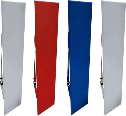 Ring Hoek Beschermers - Kussens - Veilige Training - Verstelbare Banden - 120x21CM - Rood Wit Blauw