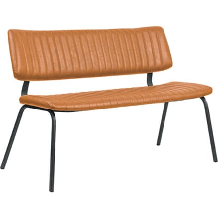 LABEL51 Gusto Eetkamerbanken - Bruin - KunstLeer - 120 cm - -