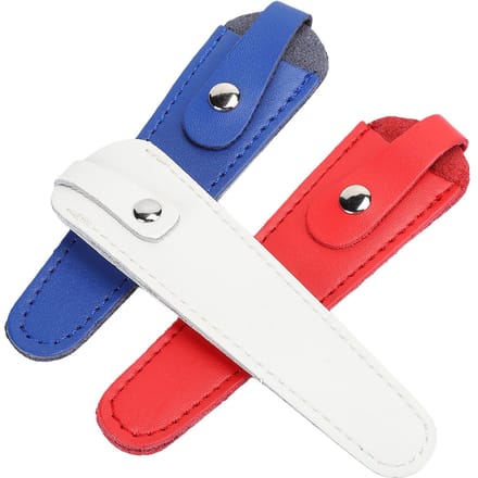 3 stuks Professionele Draagbare Haarsalon Scharen Tas PU Leer Kappers Scharen Hoes red