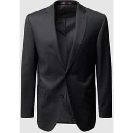 Modern fit colbert met 2 knopen van scheerwol