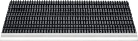 HAMAT Fantastic Alu Buitenmat 43x75 cm - Zwart - Polypropyleen - Aluminium Rand - 22 mm