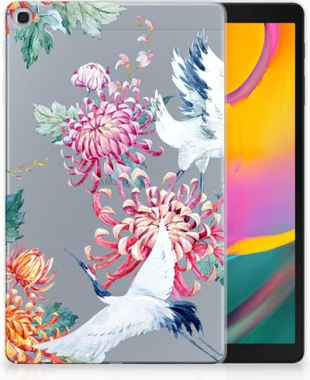 Samsung Galaxy Tab A 10.1 (2019) Back Case Bird Flowers