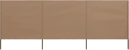 3-Delig Opvouwbaar Windscherm 400x160 cm voor Strand, Tuin en Balkon
