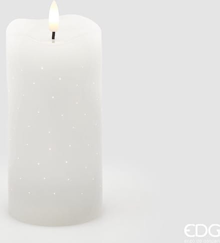 EDG Enzo de Gasperi - Ledkaars met sterretjes H15 Ivoorkleur (met timer)