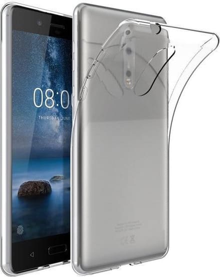 Transparant tpu siliconen backcover hoesje Geschikt voor Nokia 8