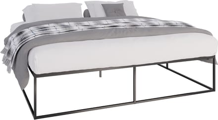 CLP Scala Metalen bed - Bedframe - zwart 200x200x46 cm