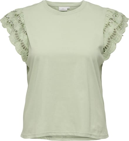 ONLY CARMAKOMA - CARMACY S/S O-NECK MIX TOP JRS - Meisjes - Blouses