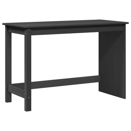 vidaXL - Bureau - Grijs - 112 - x - 50 - x - 75 - cm - Massief - vurenhout